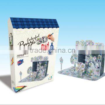 newly-developed 3D painting paper puzzle for kids LT8883C