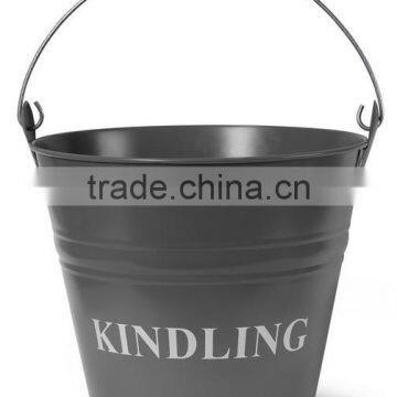 Kindling Bucket in Charcoal Grey