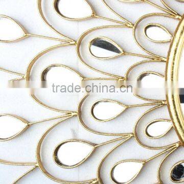 Round Shaped Decorative Metal Frame Mirrors For Wall Arts photo-4