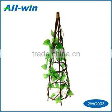 Garden tool decorative easy use willow flower obelisk climbing plants support