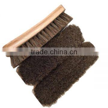 Beech Wooden Base Horse Hair Shoe Brush