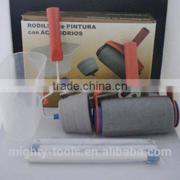 New Come Fabric Plastic Handle Paint Roller Brush Set photo-5