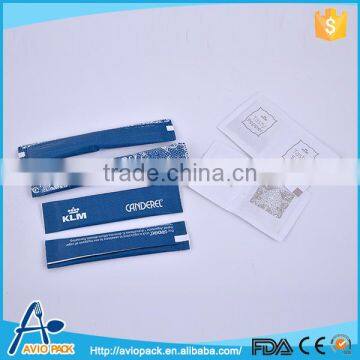 Disposable mini table paper pepper salt sugar sachet for airplane made in China