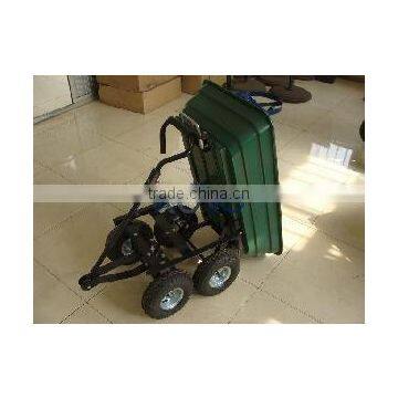 steel metal 4-wheel garden toy cart