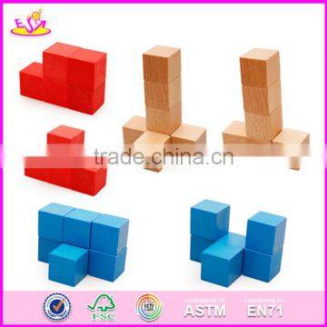 2017 New Design 100 Pieces Kids Preschool Building Toy Wood Blocks for Sale W13A130 photo-2