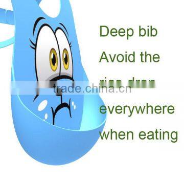 Adjustable Neck Fastener Baby Bibs Silicone,2015 Latest Whosale Bib Silicone photo-3