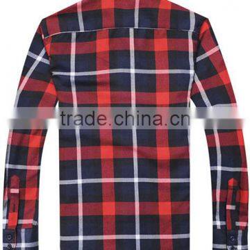 2104 New Style Men's Spring or Fall Twill Plaids Casual Shirt photo-2