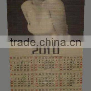 bamboo carving calendar