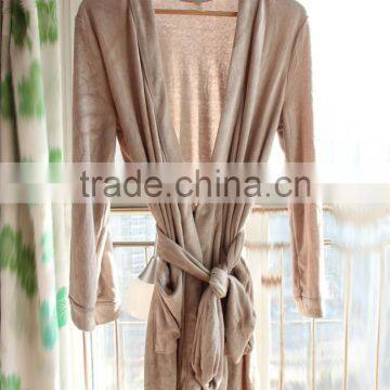 100% Bamboo Fiber Women's Bathrobe, Terry Cloth Bathrobe,nightwear Gown photo-3
