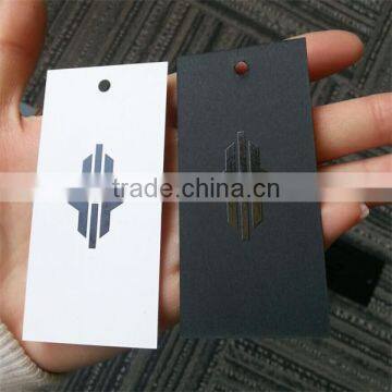 2016 Custom Garments Black Cardboard Paper Hang Tags Swing Tags With Spot UV photo-6