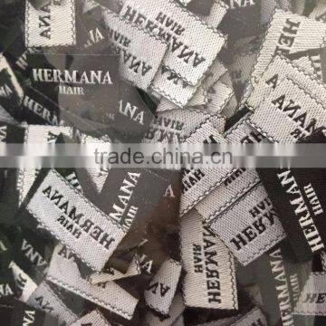 2017 Customized High Quality Hair Extension Woven Labels
