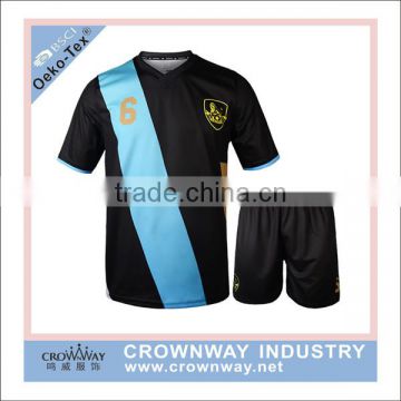 Wholesale Sublimation Print Cheap Soccer Uniform Jersey Set With Embroidery