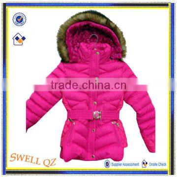 New women's coat with fur hood