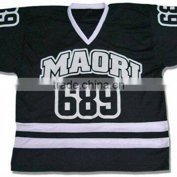 Polyester Practice Black Ice Hockey Jersey
