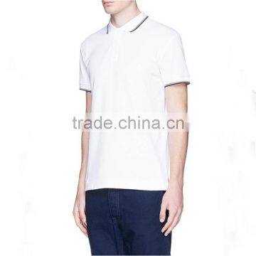 China Wholesale Blank White Polo Shirts Cheap Double Collar Polo Shirt photo-2