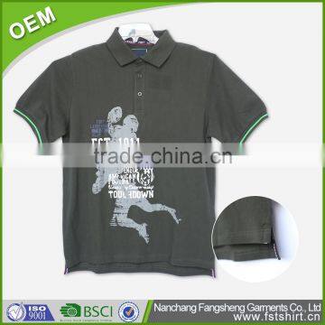 Fashion Design Men's Custom Polo Shirts Printing photo-3
