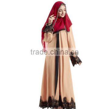 2017 2018 latest muslim arabic Indonesia pakistan lace casual abaya