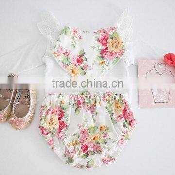 Newborn Girl Nappy Cover Floral Bloomer Cotton Print Fabric China Supplier photo-5