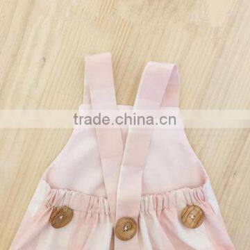 Soft Cotton Unisex Romper Newborn Grey Gingham Pattern Infant Baby Romper photo-6