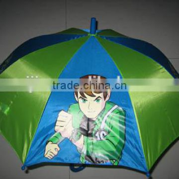 2015 hot sale cartoon figurine polyester umbrella