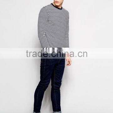 T-Shirt with Breton Stripe in Long Sleeves China products