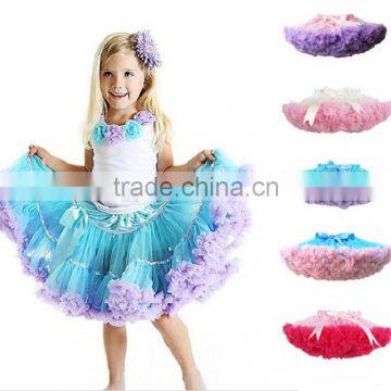 Cheap 2015 Multi Color Summer Boutique Baby Dance Tutu Skirts Chiffon Pettiskirt Tutu Newborn Valentine Petit Skirt Fluffy photo-4