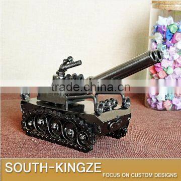 Retro Style Mini Tank Iron Metal Model photo-3