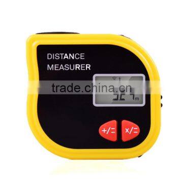 CP-3001 New Mini Tapeline-shaped Ultrasonic Distance Meter With Tape Measure Without Area/Volume Calculator photo-2