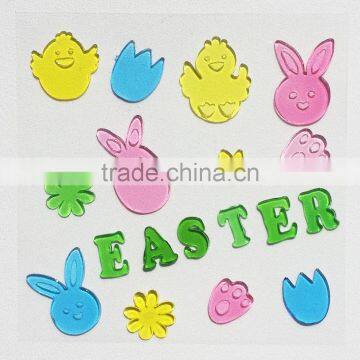 DIY Sticky Gel Window Decoration Happy Easter Window Sticker photo-5