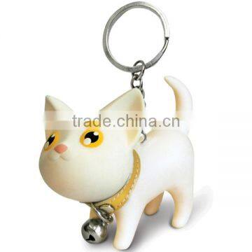 Hot Sale Rubber Pvc Cat Shaped Keychain photo-3