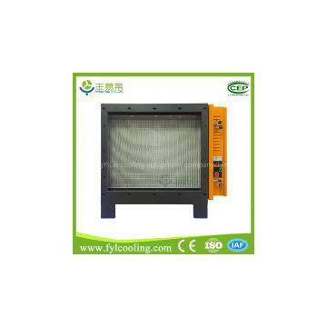high voltage kitchen comerical lampblack smoke oil fume electrostatic particle collector air cleaners filtration