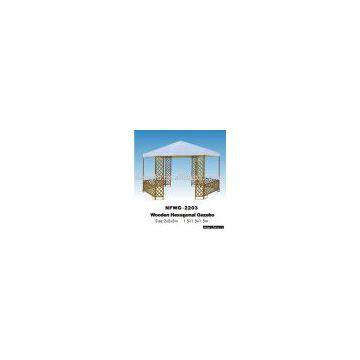 Gazebo(Wooden Hexagonal Gazebo)