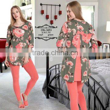 adult women summer 100 cotton pajama set