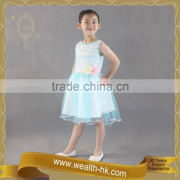 Aqua Cocktail New Year Kids Girls Summer Dress photo-2