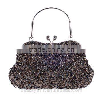 Pearl Bridal Clutch Bag Evening Makeup Bag Tote Cosmetic Bag Rhinestone Wedding Prom Dinner Clutch Bag DB07 photo-5