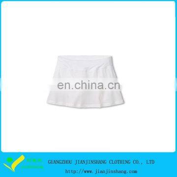 White Color Sexy 100% Polyester Striped Basic Style Sports Skorts