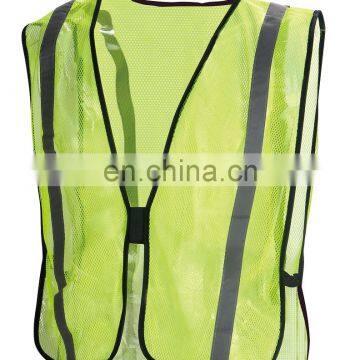 Reflective Safety Mesh Orange Vest Elastic band