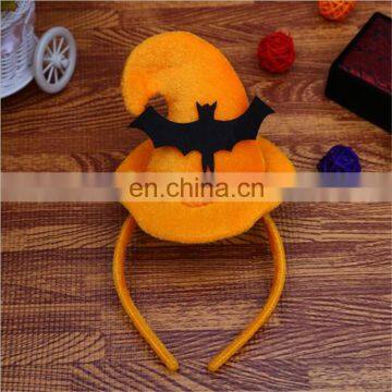 Children Halloween Cosmetics Hat Headdress Halloween Party Smile Face Pumpkin Headband photo-5