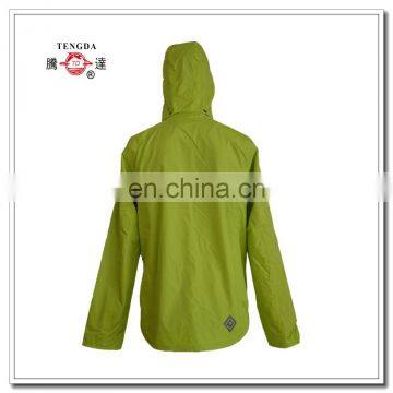 High Quality Custom Breathability Grass Green Rain Jacket With Pants photo-5