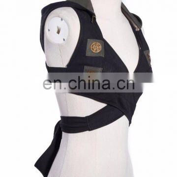 Steampunk Military Crop-top With a Hood photo-2