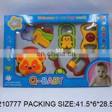 N+New Product Plastic Baby Bell Rattle With Plastic Animal,baby Rattle Toys SF210777