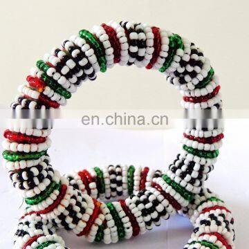 Multi color Pearl bangles-Kuchi bangles-belly dance bangles-fashion jewelry-kutch handicraft-kuchi bracelets-tribal bangles