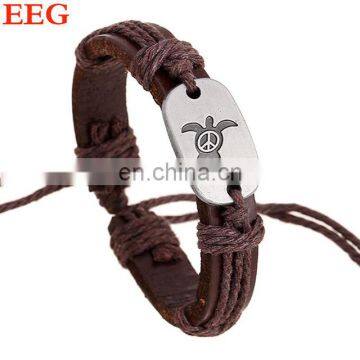 Leather Cuff Wide Bracelet photo-4