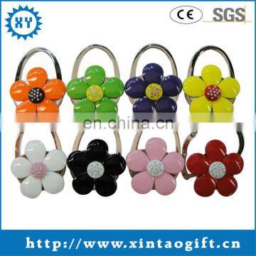 Different colors Metal with plastic flower plastic bag hanger