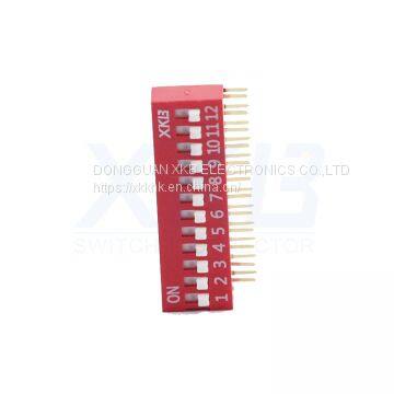 Factory Direct DA12 12 Bit Side Dial 90 Degrees Dip Switch photo-2