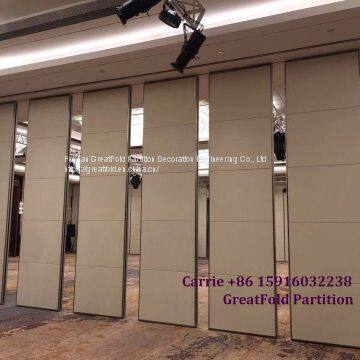 manufacturer movable folding glass wood partition design for restaurant