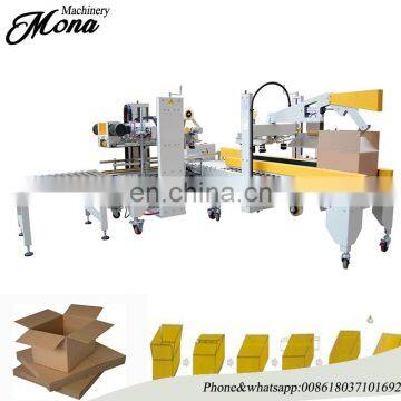 Automatic up and down adhesive tape beverages case sealing machine Automatic Carton Case Joint Edge Sealing Packing Machine