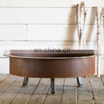 Special design rust corten steel rings fire bowl