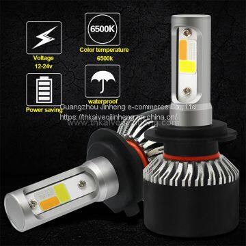 S2 Three Color Dimming Explosion Flashed Automobile LED Headlamp Refitted LED Lamp Fog Lamp H4 H7 H11 photo-4