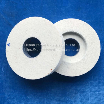 White fused alumina abrasive ceramic corundum grinding wheels concave gross blow hole